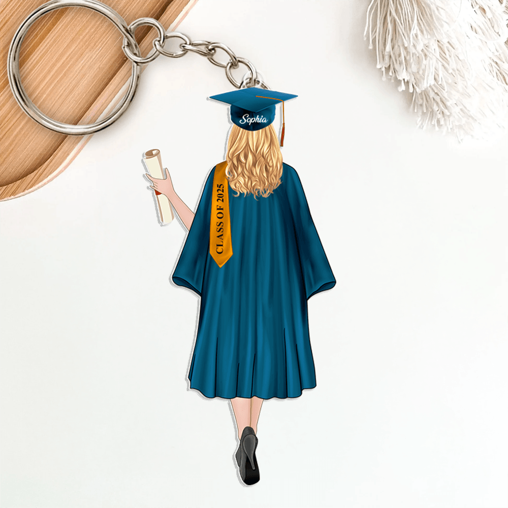 Personalized 2025 Gift Keychain - Personalized Graduation Keychain