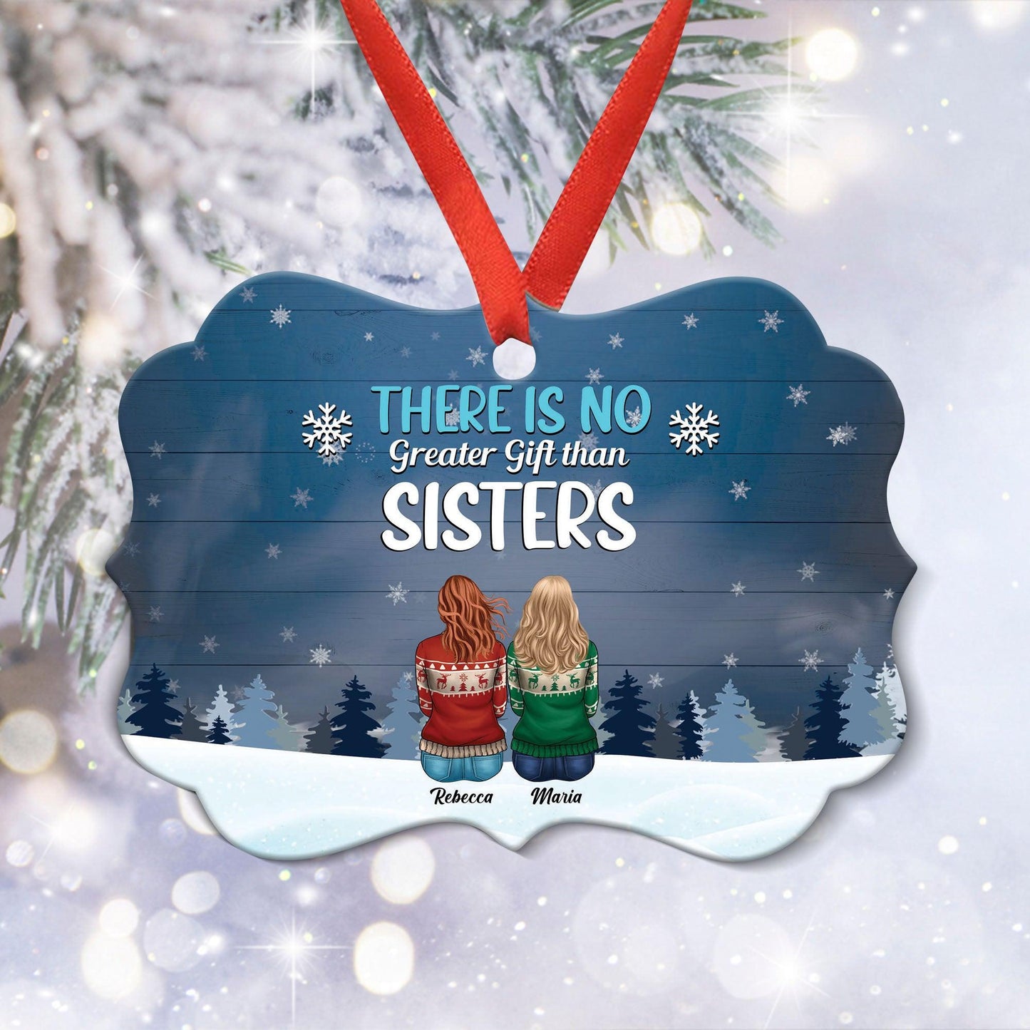 Life Better Brothers & Sisters - Personalized Ornament - Sweater