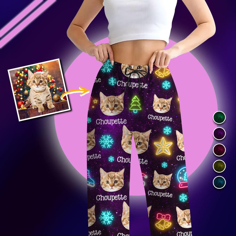 Custom Face Funny Light Up Christmas Pajamas - Personalized Set
