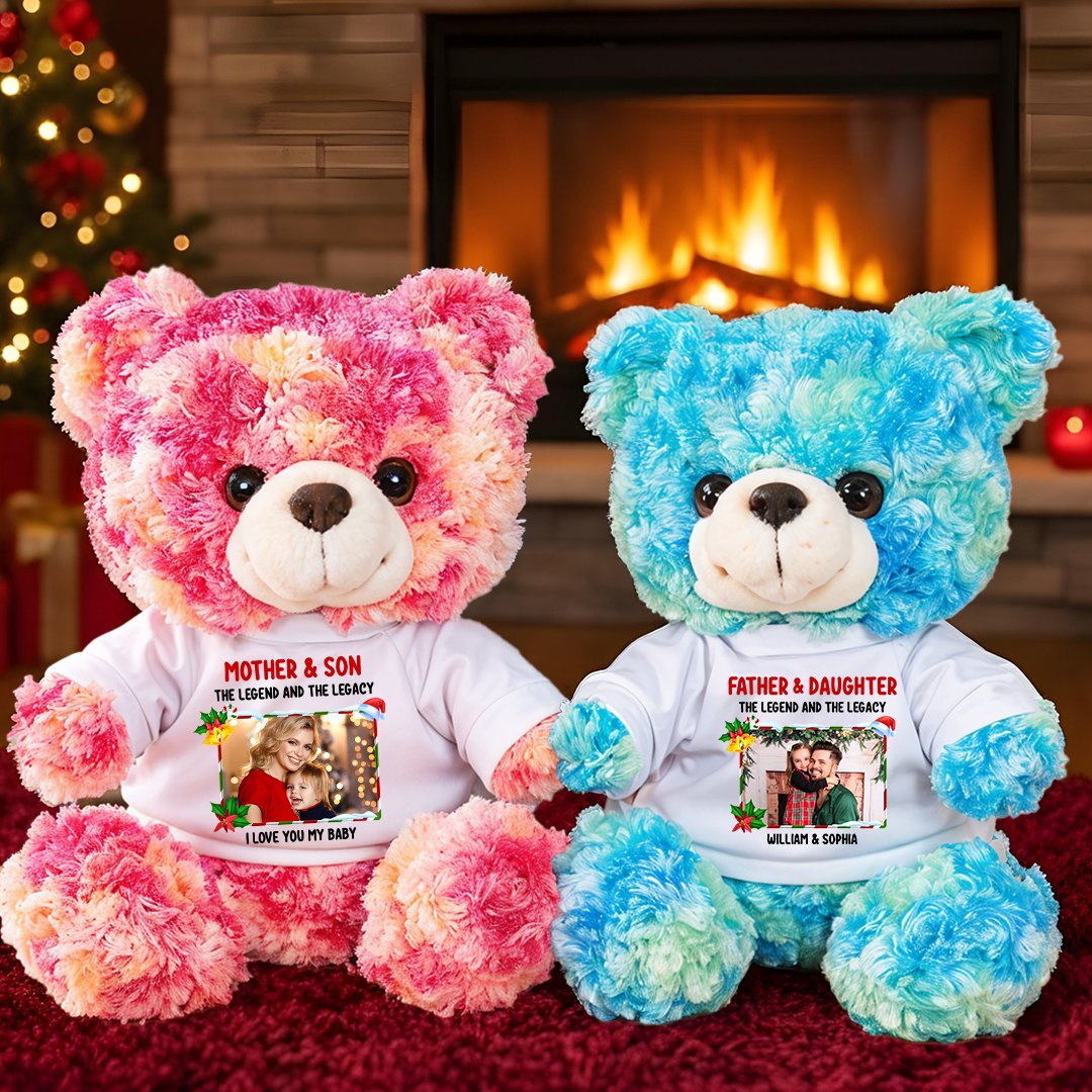 The Legend and The Legacy - Teddy Bear With Personalized Photo Shirt