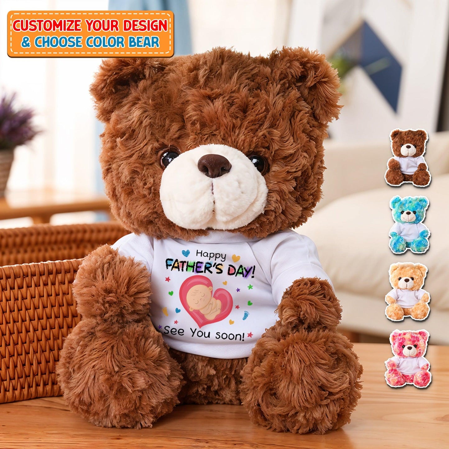 Baby Bump - Teddy Bear With Personalized T-Shirt