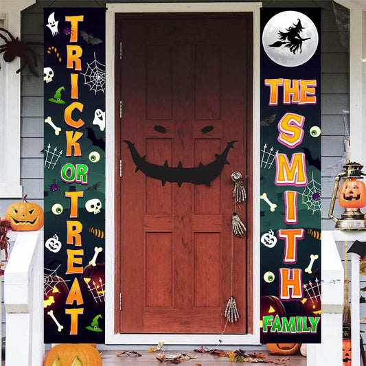 Halloween Trick Banner - Outdoor Decor For Porch and Garage Door