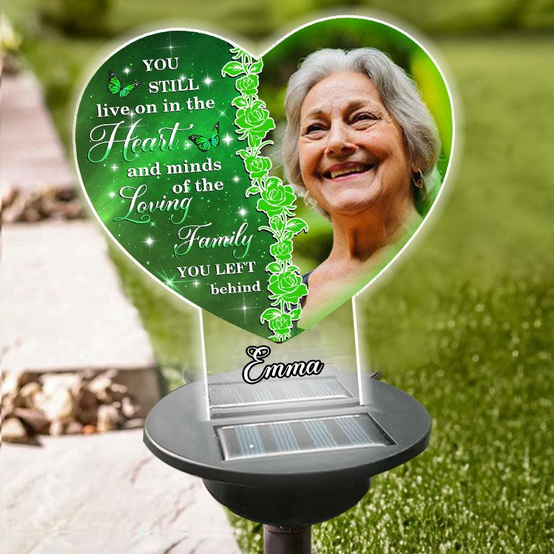 The Memory Becomes A Treasure - Personalized Photo Solar Light