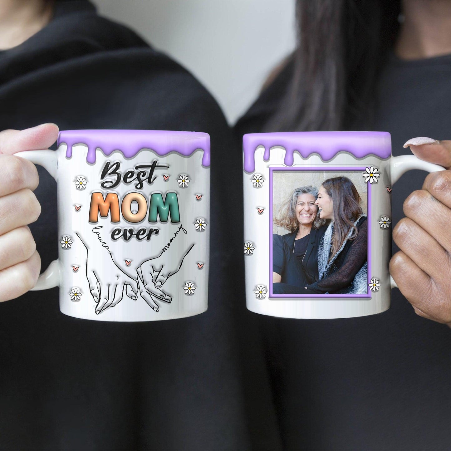 Best Mom Ever 3D Gift For Mom - Gift For Her - Personalized Custom Mug