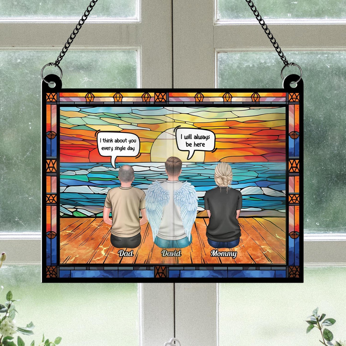 I Will Always Be Here - Personalized Hanging Door Acrylic