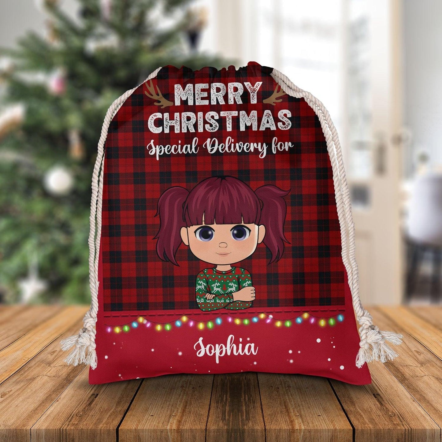Merry Christmas. Special Delivery Bag - Personalized Sack