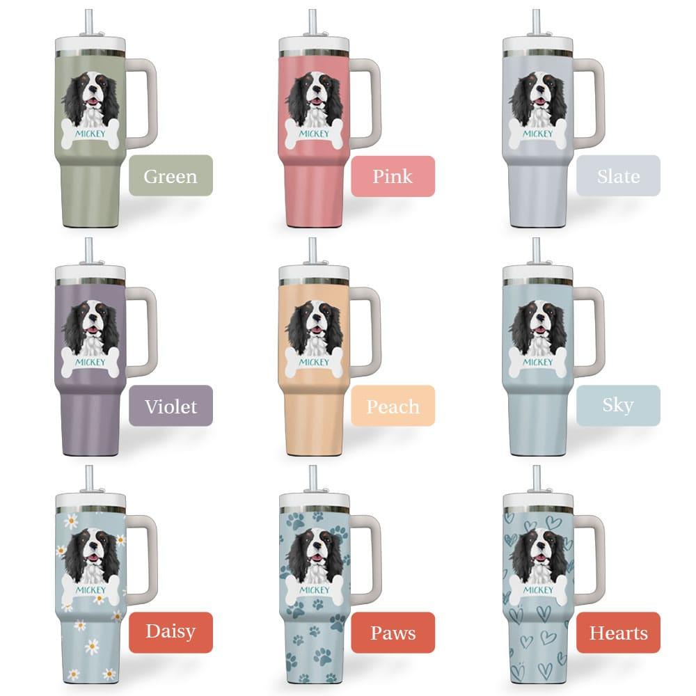 Cute Dog Pattern - Personalized Custom Tumbler For Him/Her Gift