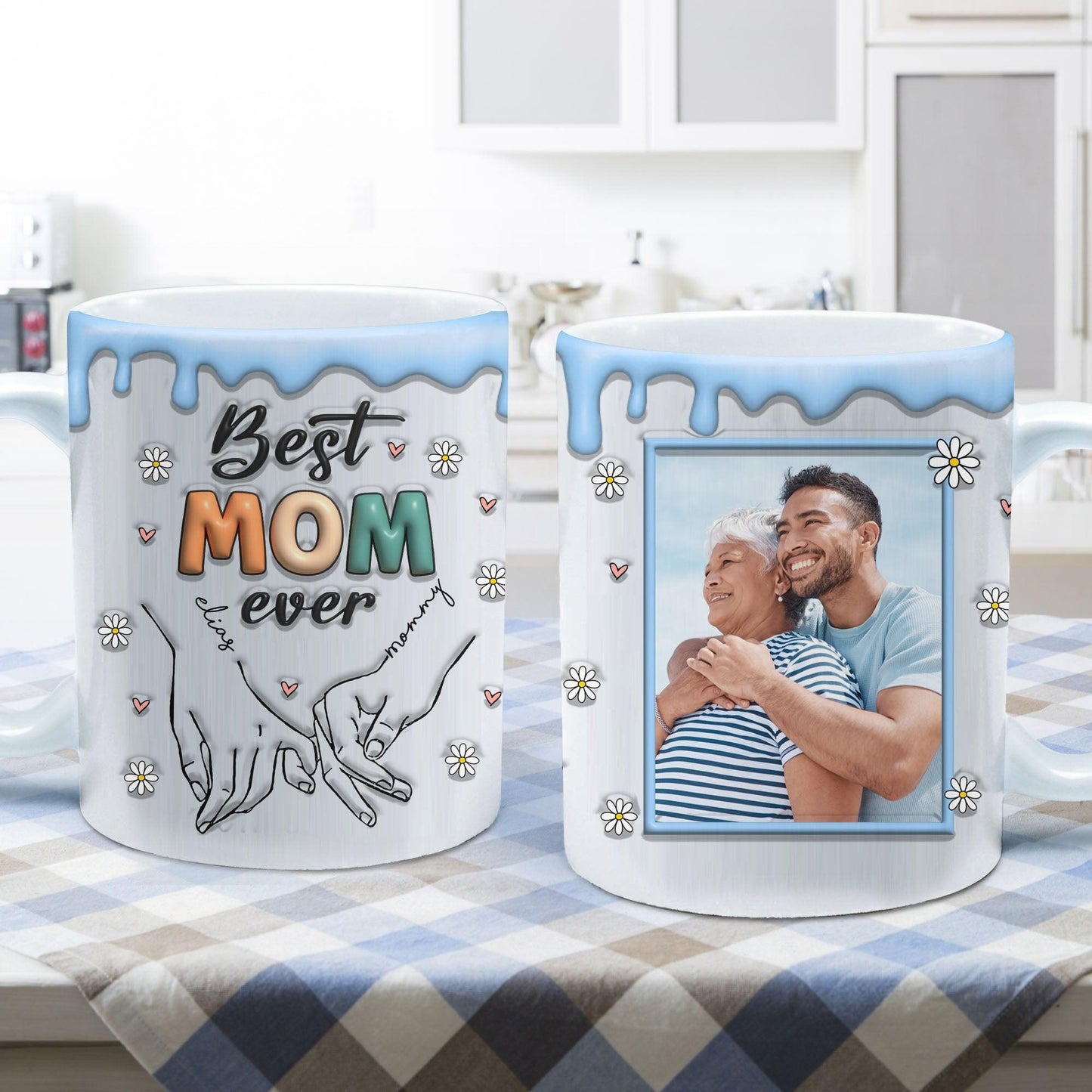 Best Mom Ever 3D Gift For Mom - Gift For Her - Personalized Custom Mug