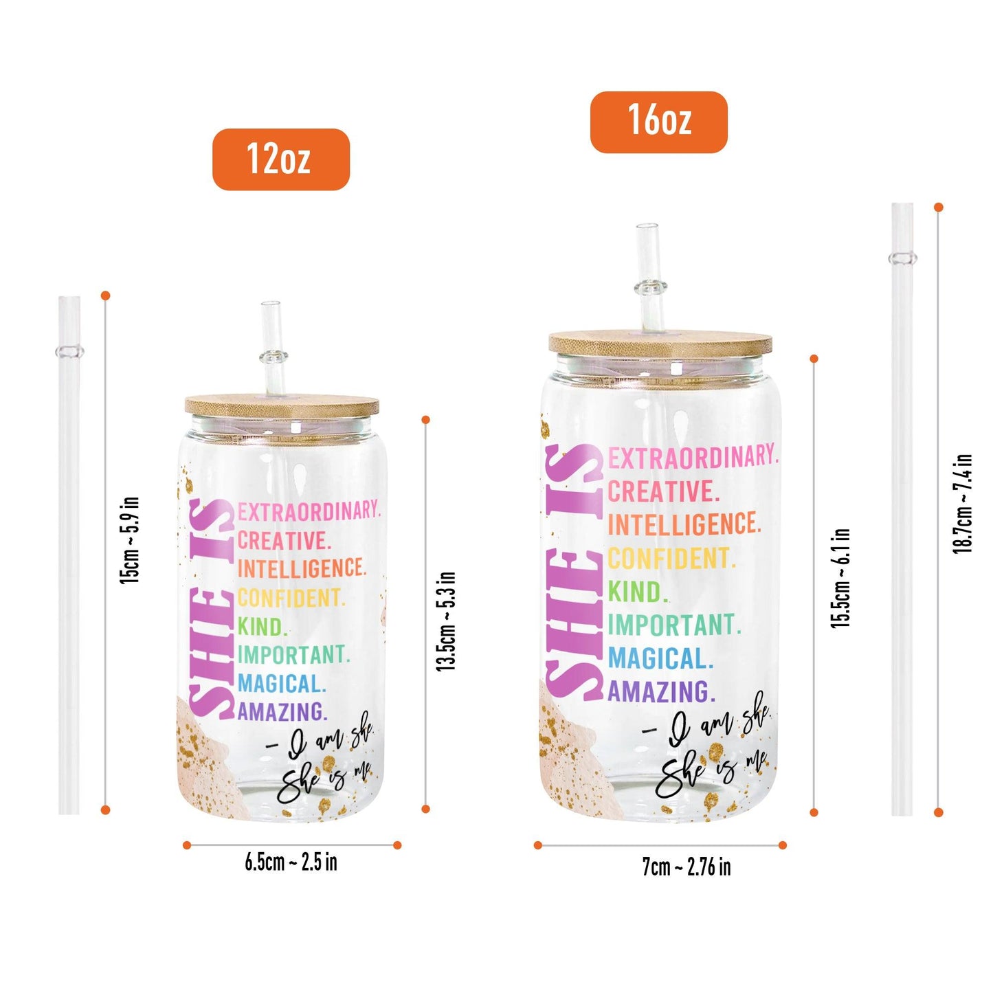 She Is Me Glass Bottle - Personalized Gift For Pet Lover