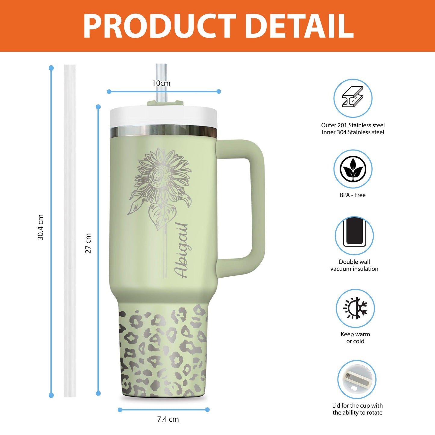 Birth Flowers Tumbler - Personalized Custom Tumbler Gift For Mom