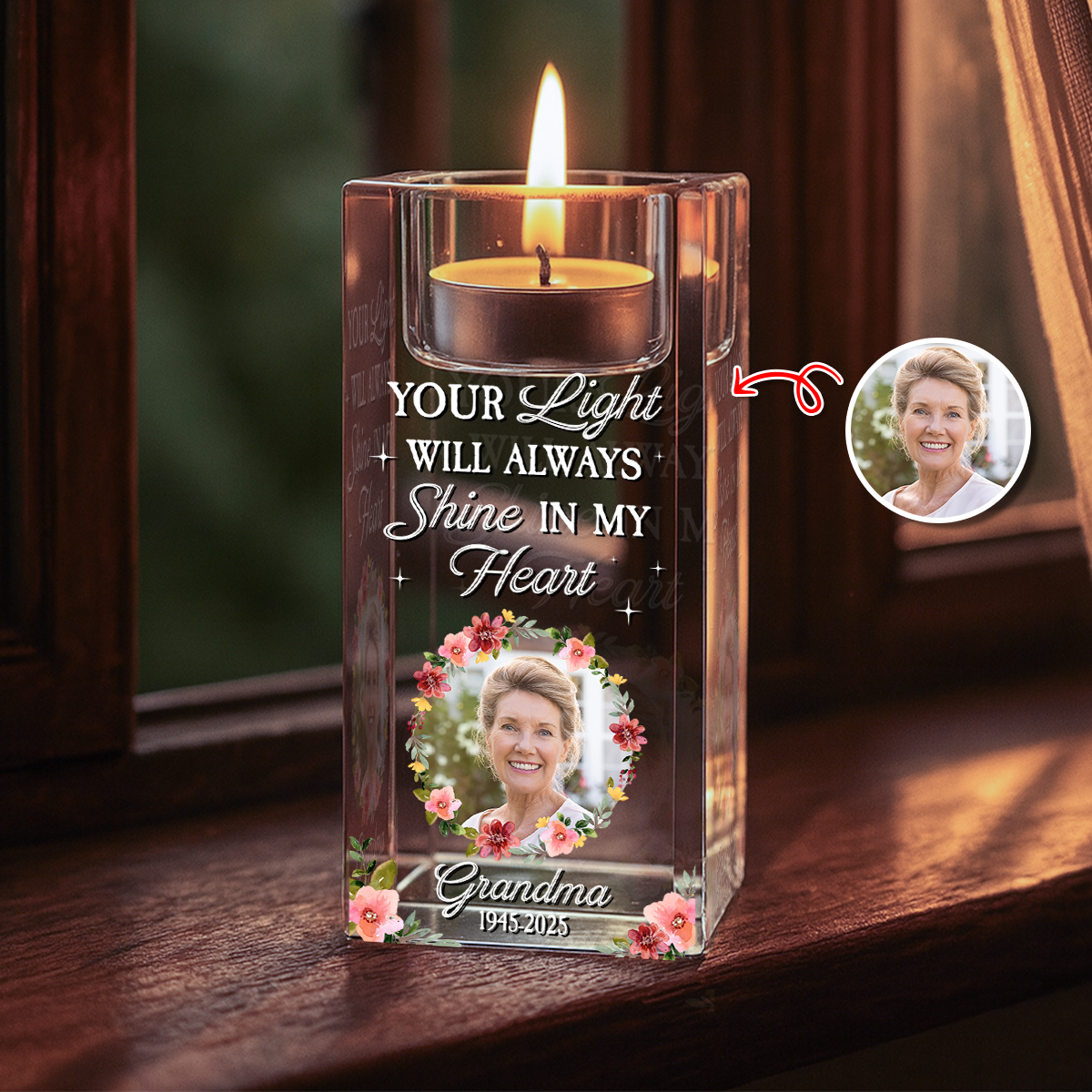 Custom Photo Your Light Will Always Shine - Always in My Thought