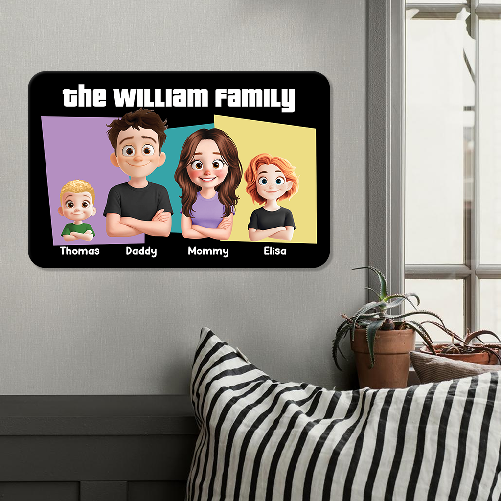 Our Family - Personalized Custom Metal Sign