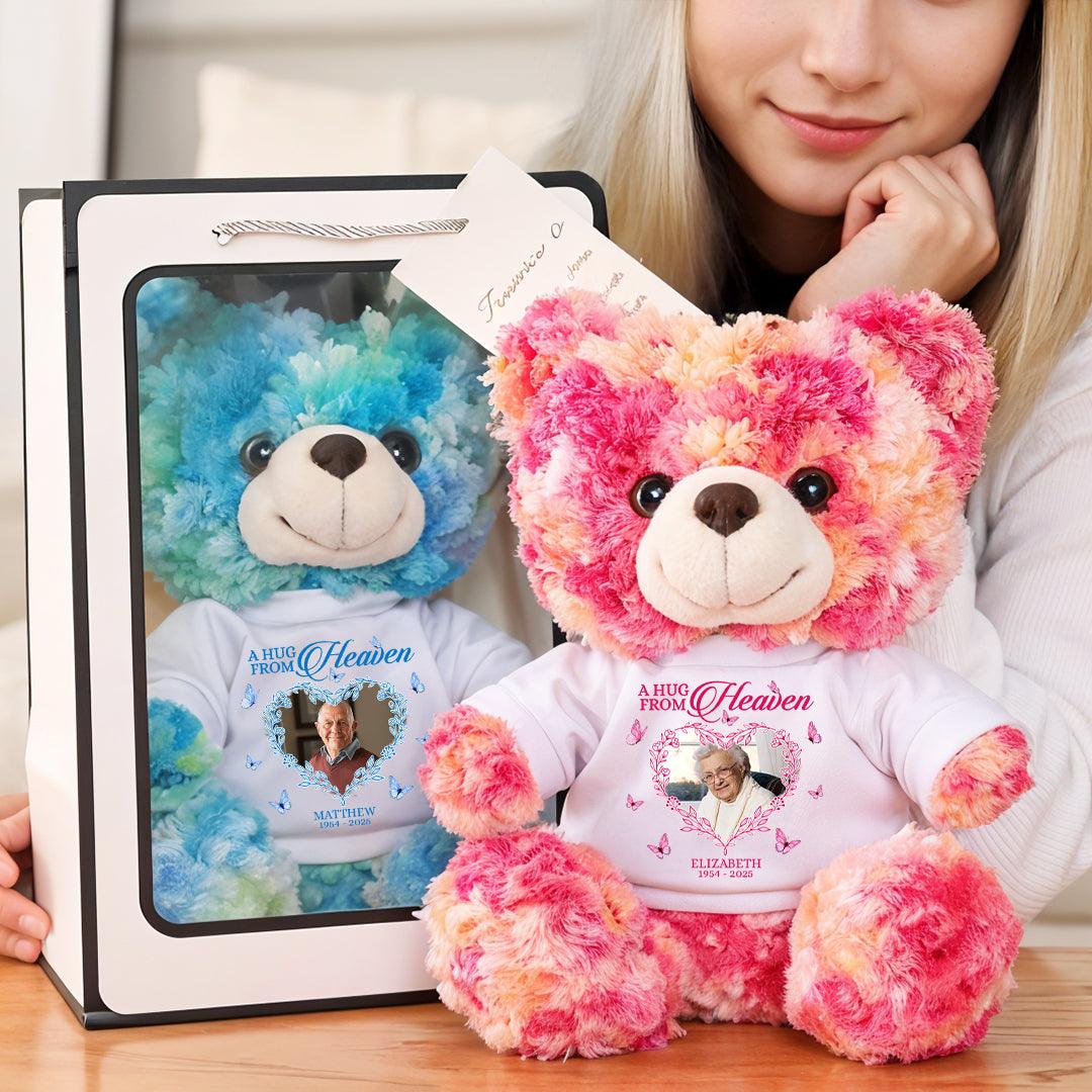 Hug This Memorial Bear - Teddy Bear With Personalized Photo Shirt