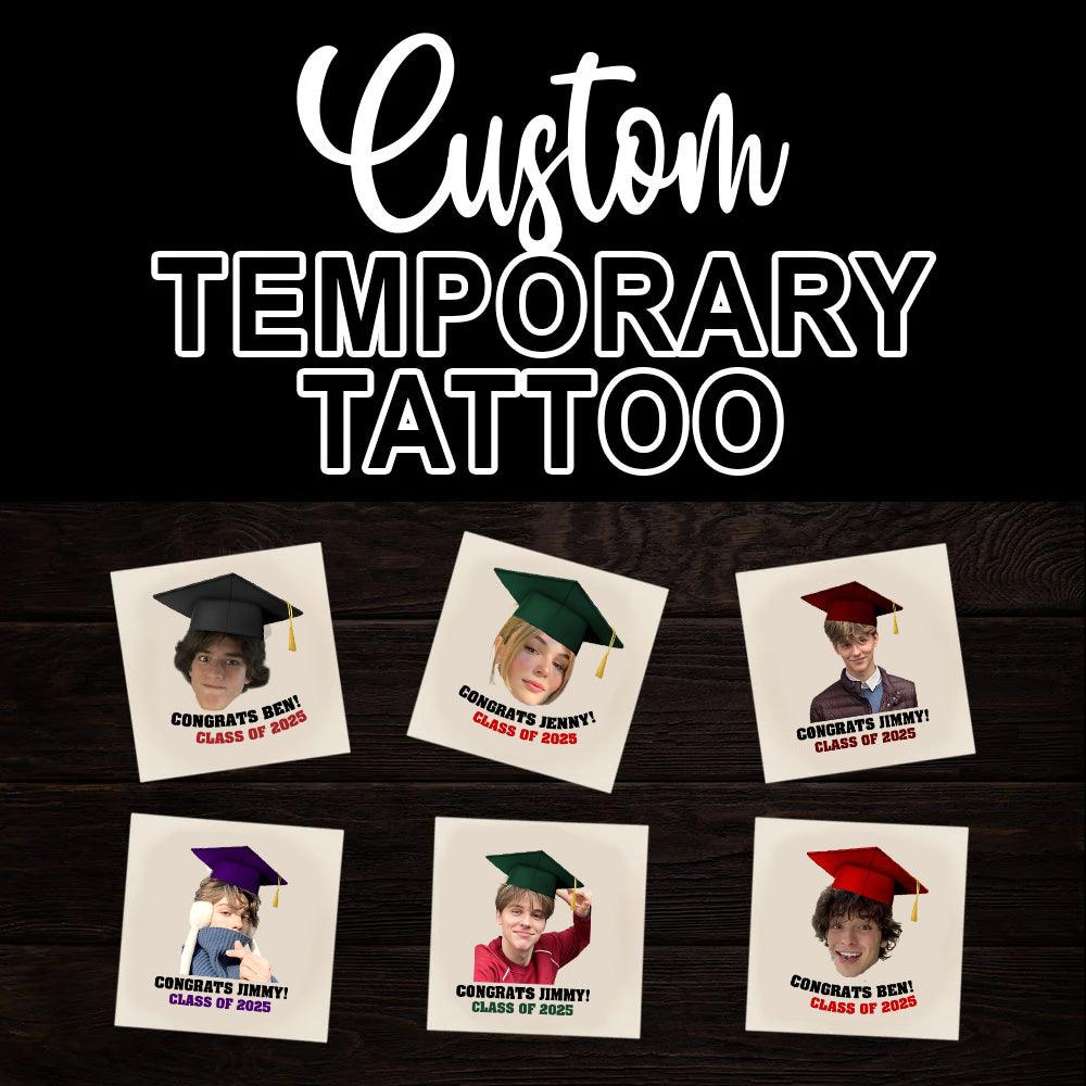 2025 Senior, Personalized Congrats Class Of 2025 Tattoos - Graduation Party