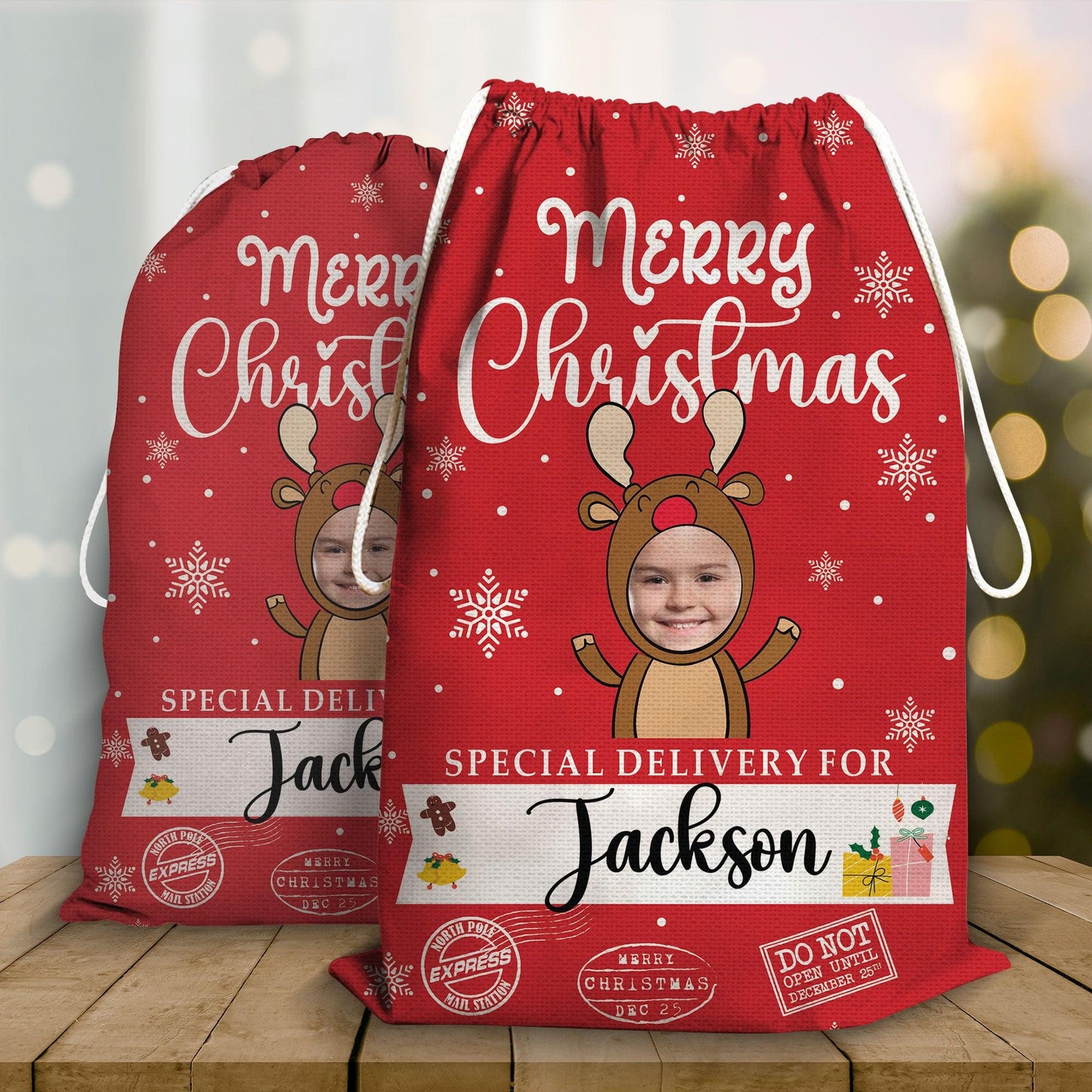 Christmas Delivery Baby - Personalized Custom Christmas Sack Gift