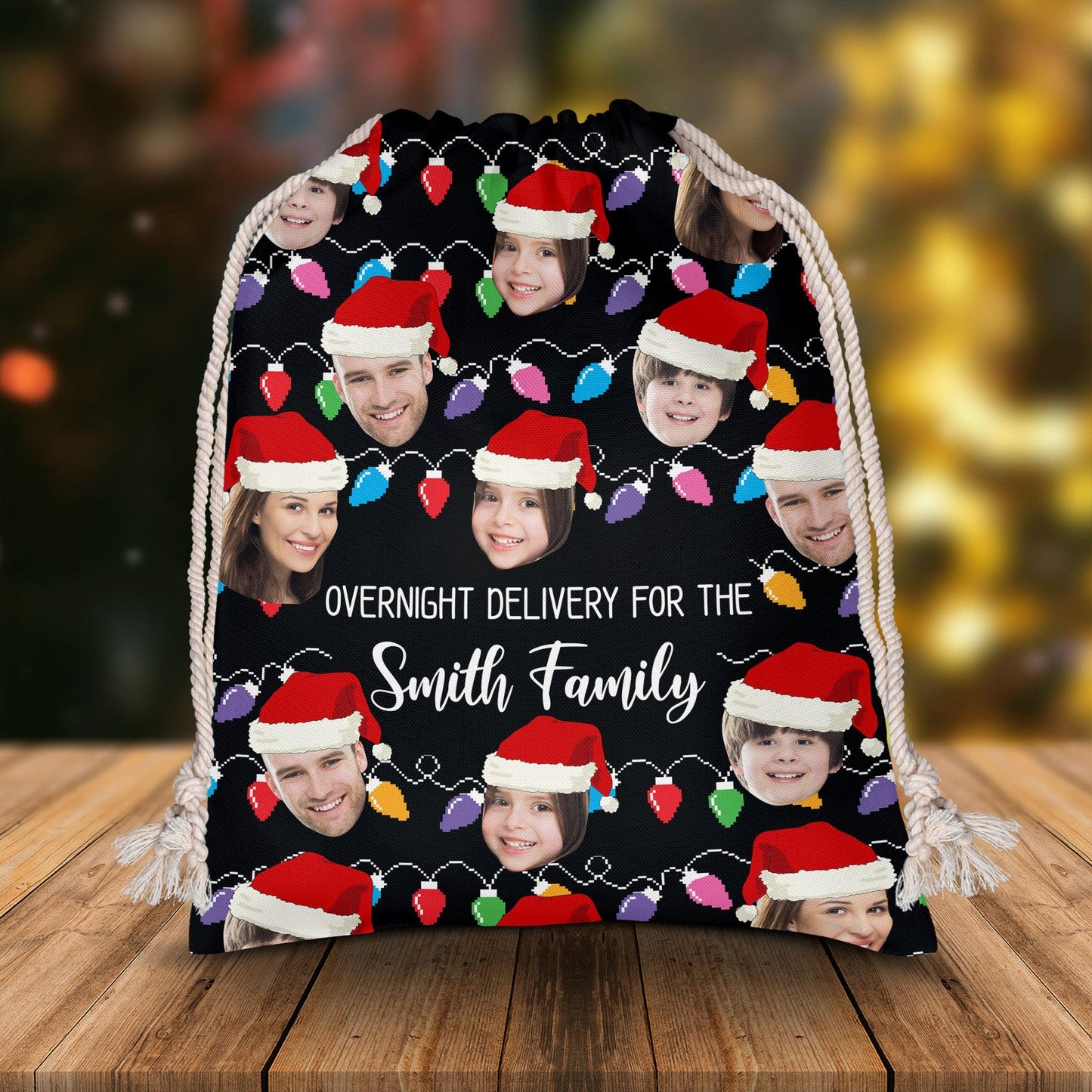 Christmas Family Bag - Personalized Custom Christmas Sack Gift