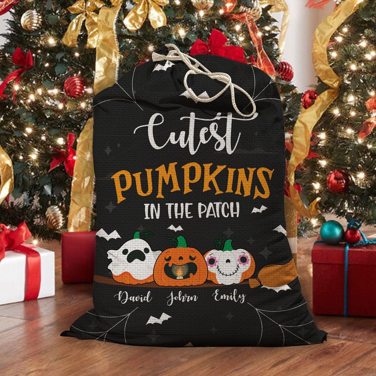 Cutest Pumpkins In The Patch Halloween Bag - Personalized Sack