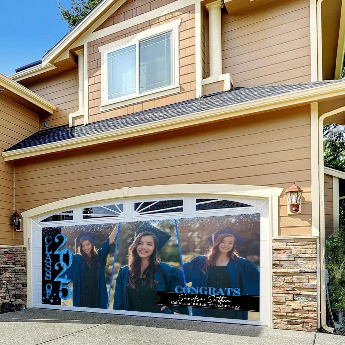 Graduation Garage Door Banner Ver 2 - Glitter Class Of 2025
