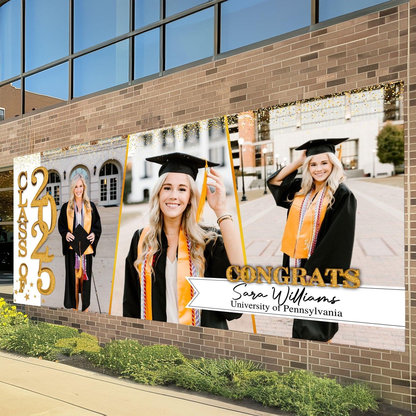Graduation Garage Door Banner - Glitter Class Of 2025 Decor