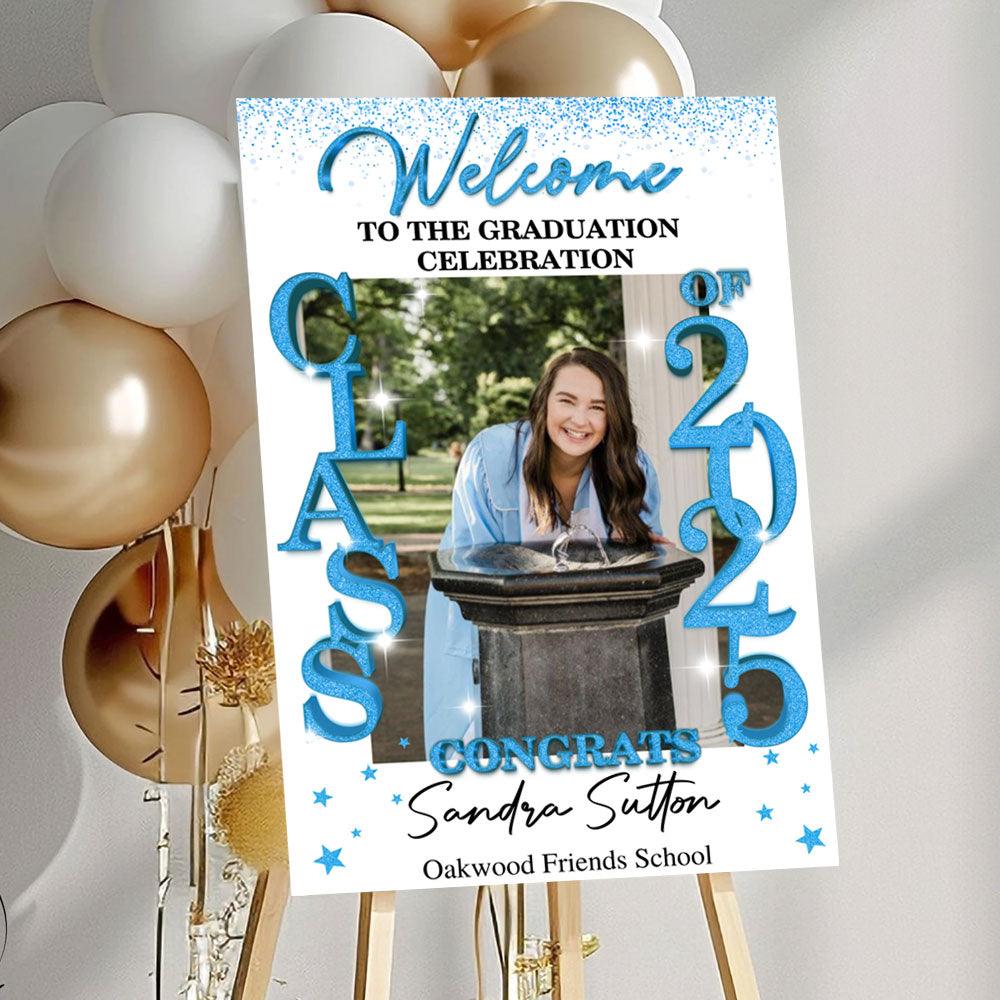 Class Of 2025 Graduation Party Sign - Personalized Decoration