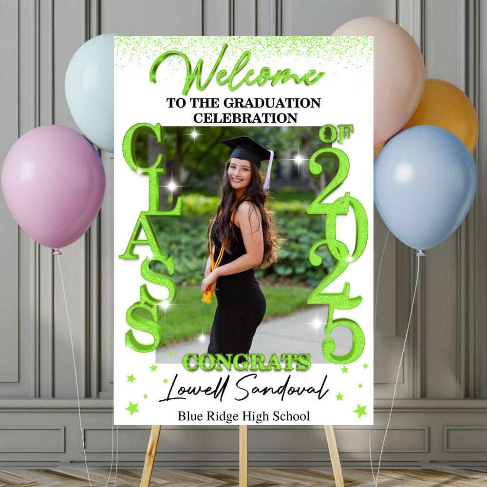Class Of 2025 Graduation Party Sign - Personalized Decoration
