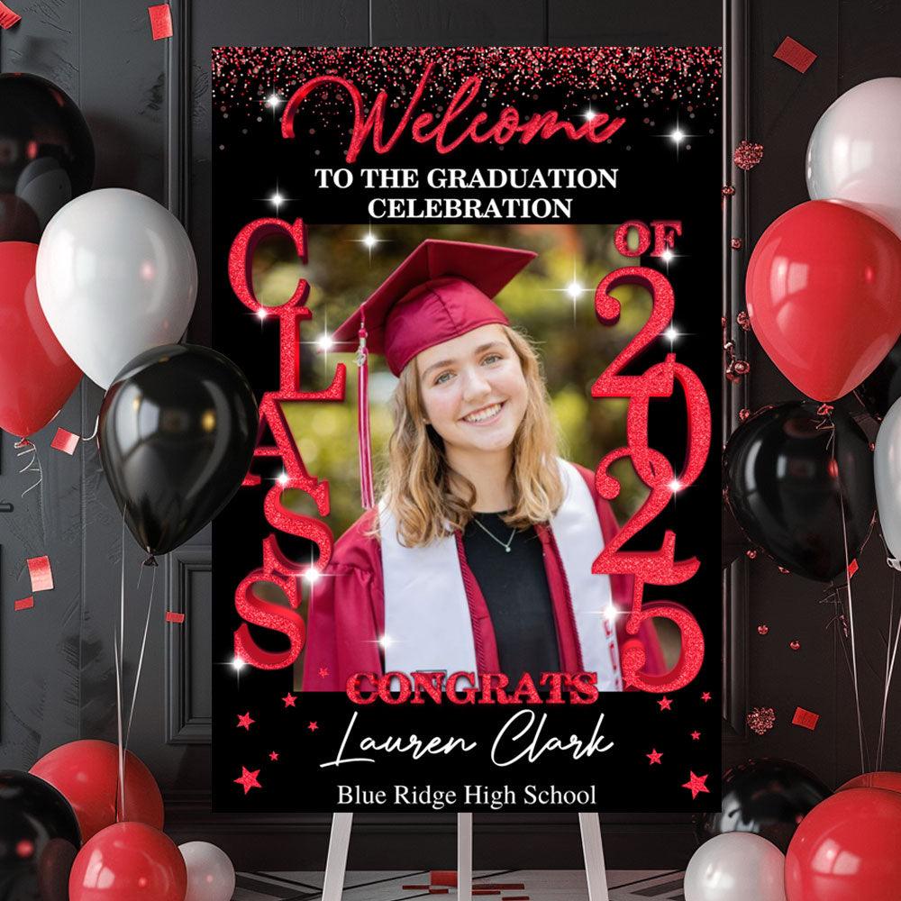 Class Of 2025 Graduation Party Sign - Personalized Decoration
