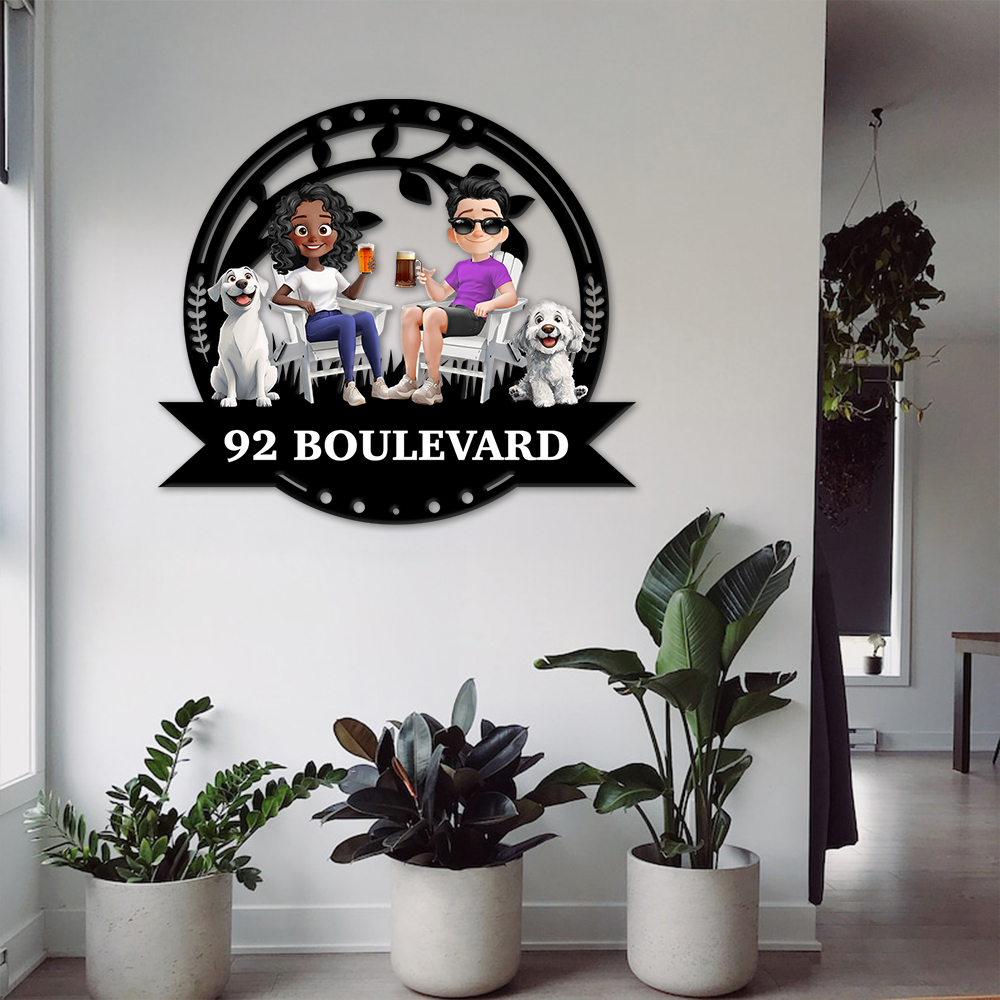 Our Family Address - Personalized Custom Shaped Metal Sign