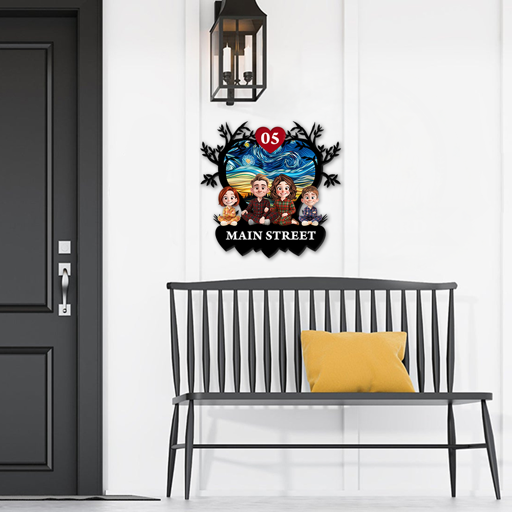 Personalized Our Family Grow Old Together - Personalized Custom Shaped Metal Sign