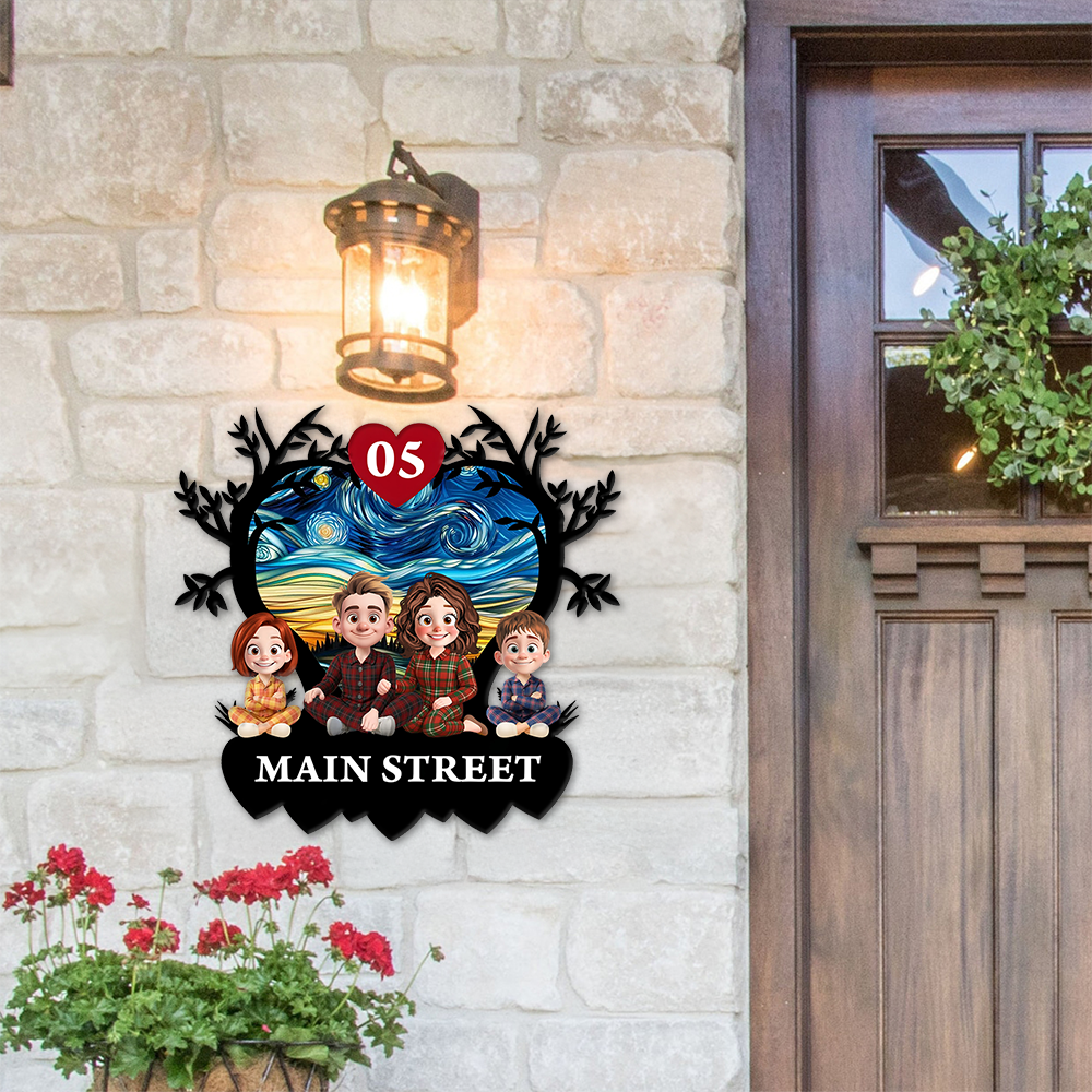 Personalized Our Family Grow Old Together - Personalized Custom Shaped Metal Sign