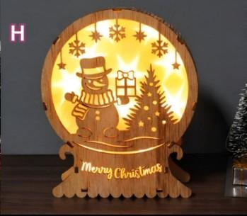 Wood Light Up Snowman Gnome Reindeer - LED Xmas Decor