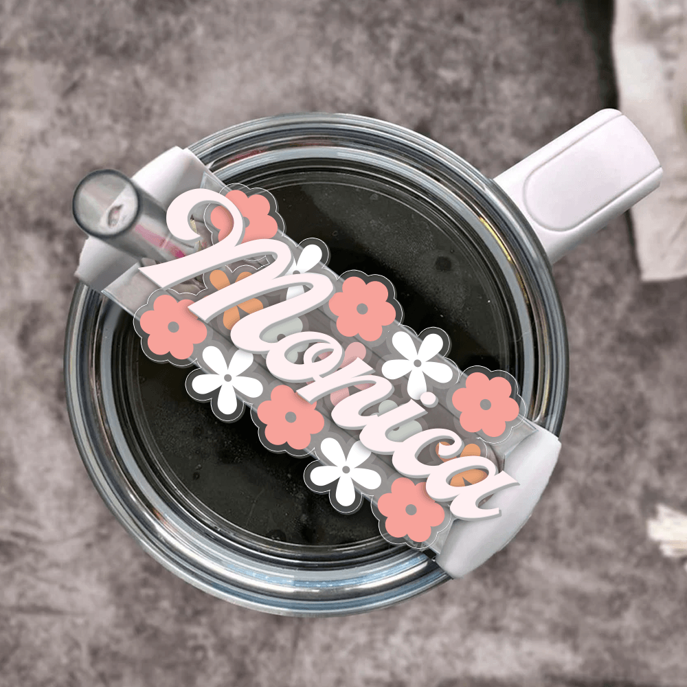 Hippie Wild Flower Gift For Her - Custom Shape Tumbler Topper