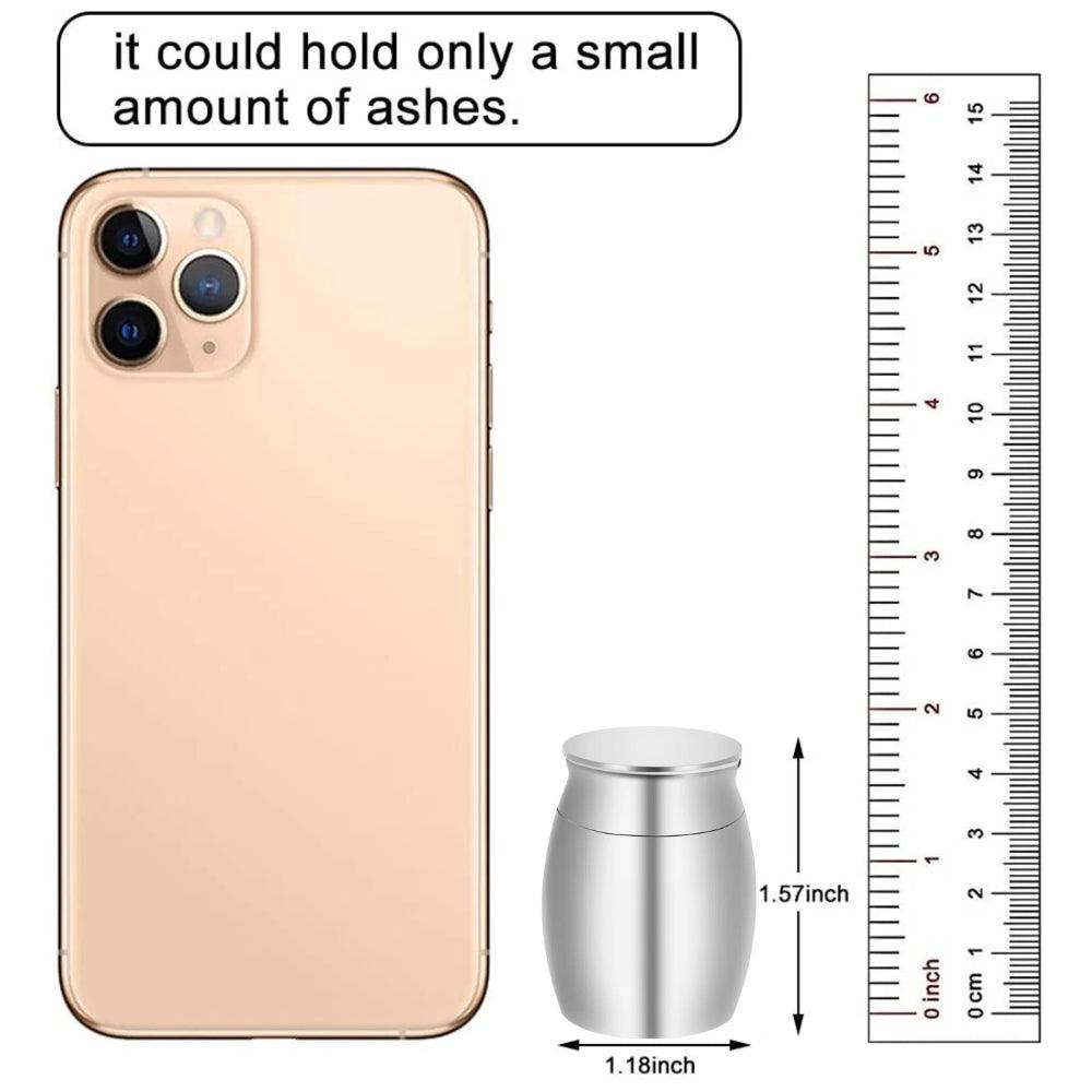 Custom Memorial Photo Frame - Mini Urn for Ashes - Pawprints Heart