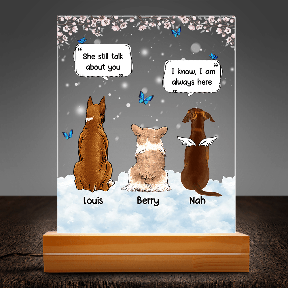 Memorial Pet Light Plaque - Your Loved Pets Still Remember