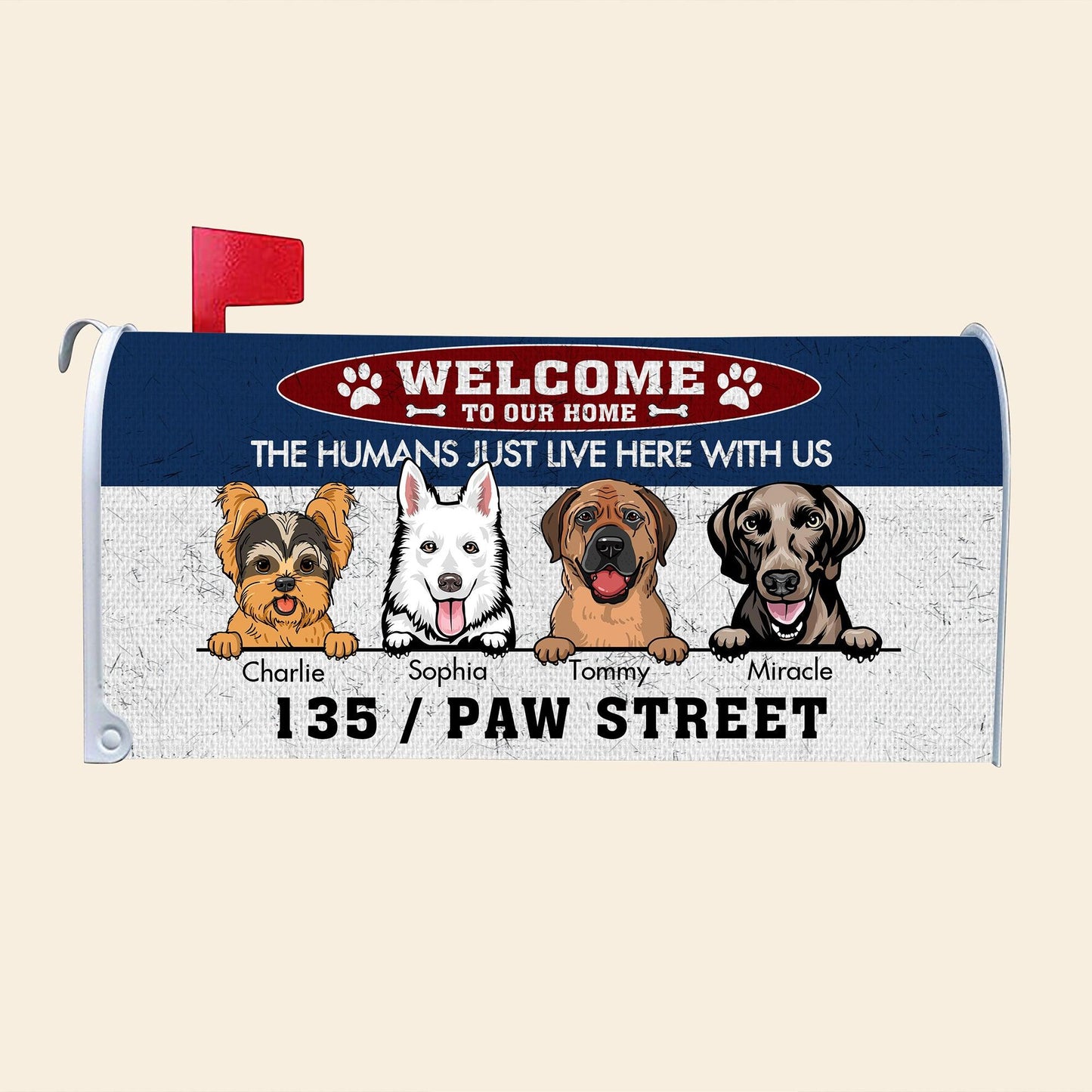 Personalized Custom Mailbox Humans Live Here With Us
