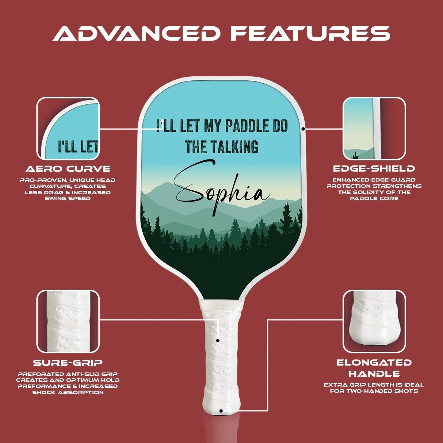 Personalized Pickleball Paddle - I'll Let My Paddle Do The Talking