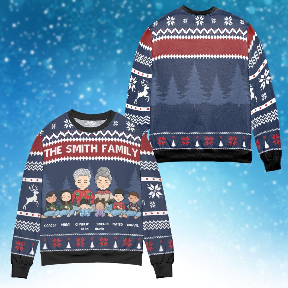 Family Together Sweatshirt - Personalized All-Over-Print Shirt