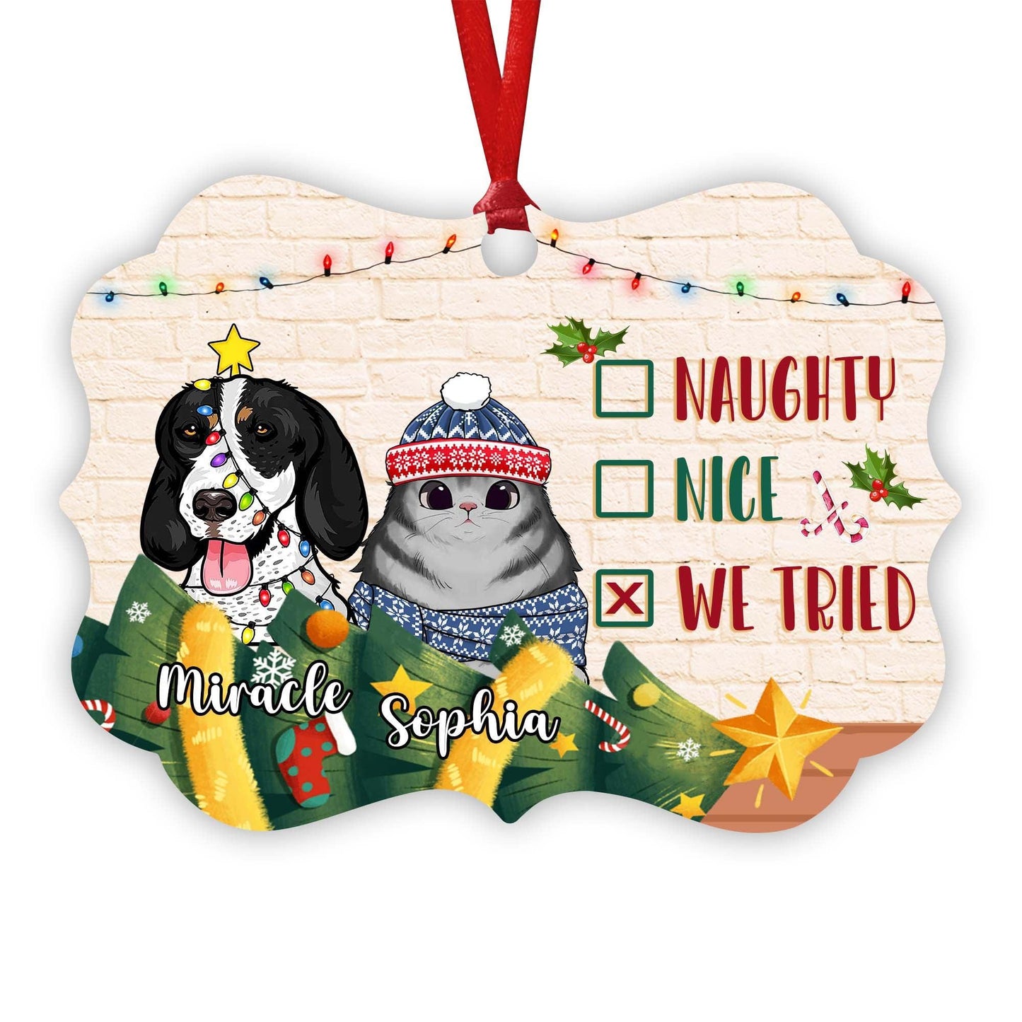 Personalized Pet Ornament - I've Been A Very Good Cat/Dog Gift