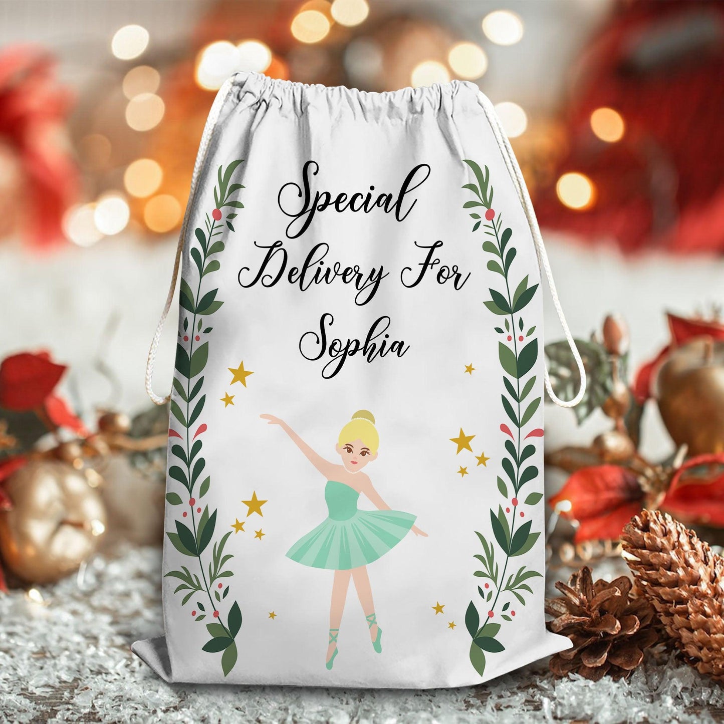 Personalized Christmas Sack - Special Delivery Nutcracker Gift