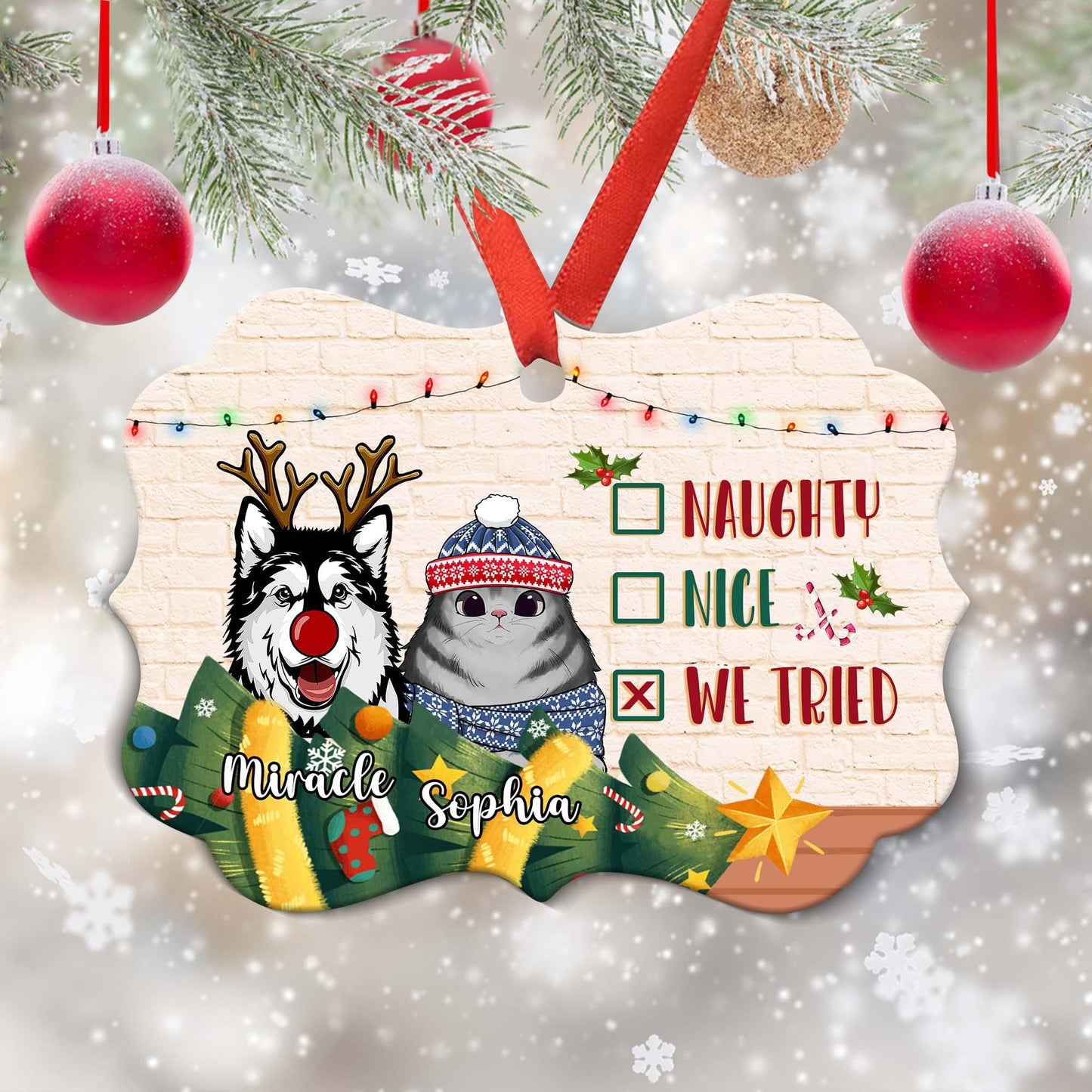 Personalized Pet Ornament - I've Been A Very Good Cat/Dog Gift
