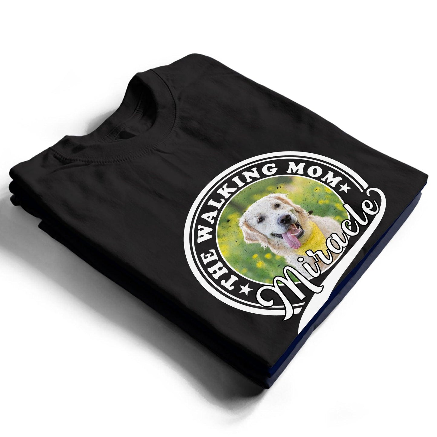 Personalized Walking Dad and Mom T-Shirt - Personalized Custom Unisex T-Shirt