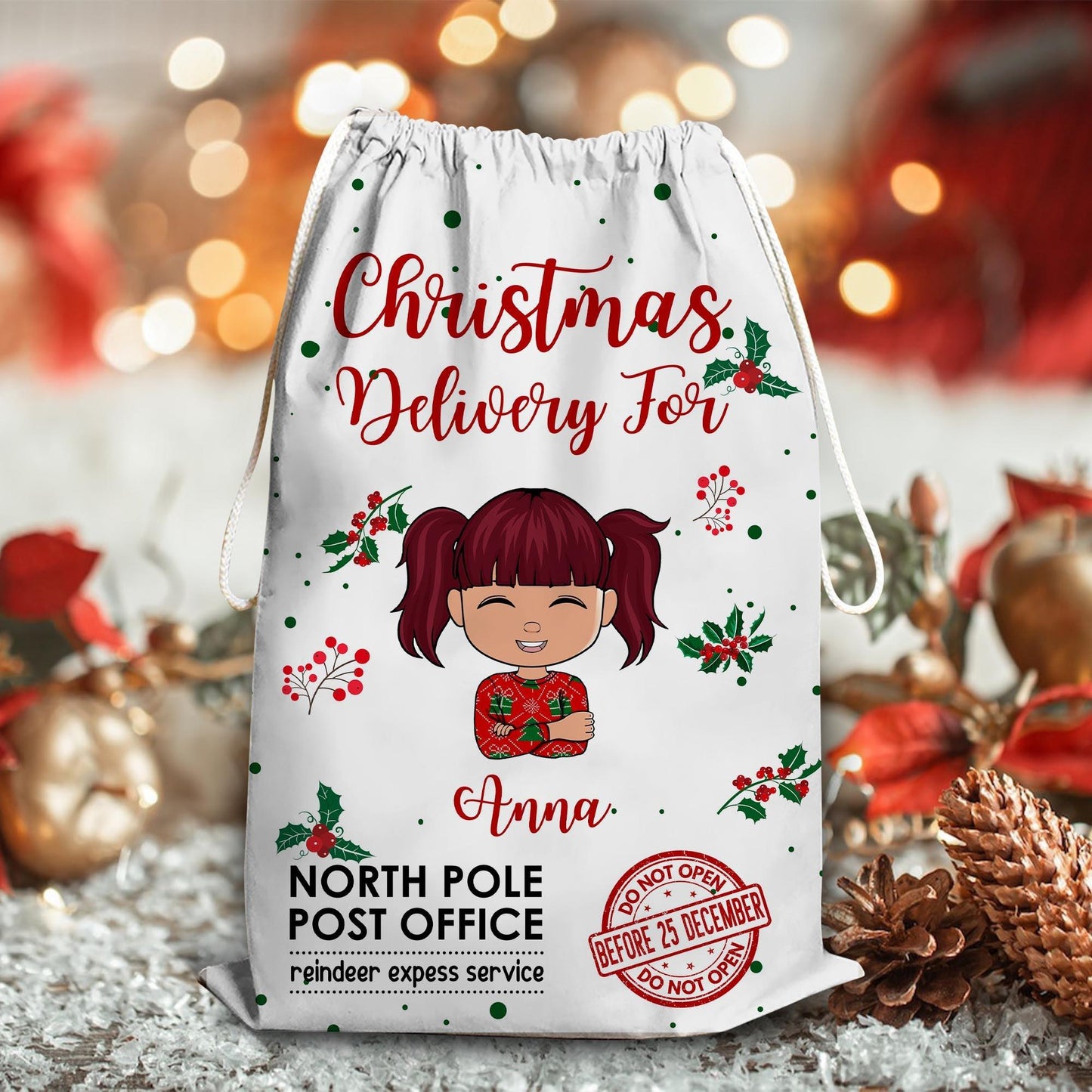 Personalized Christmas Sack - Christmas Special Delivery Bag