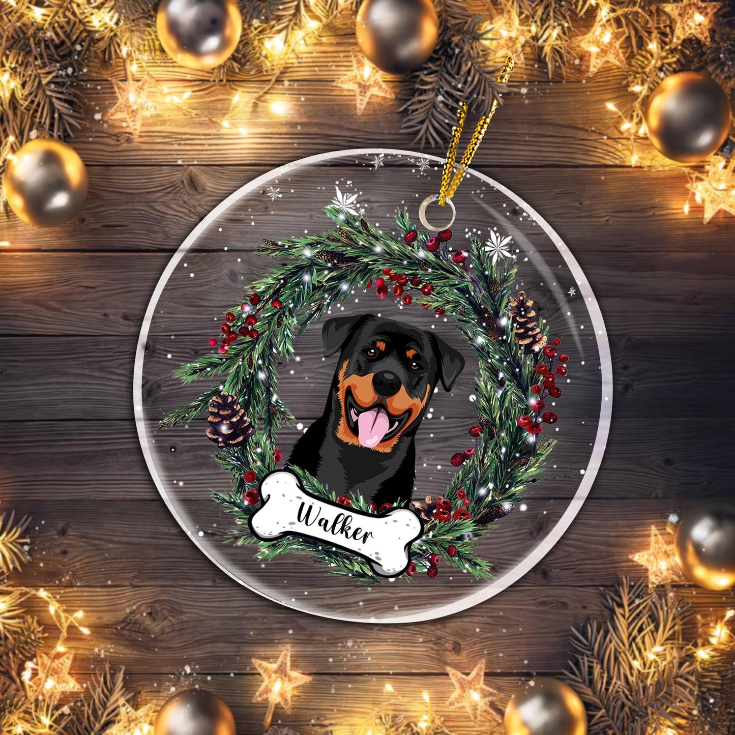 Pet Custom Photo Christmas - Personalized Acrylic Ornament