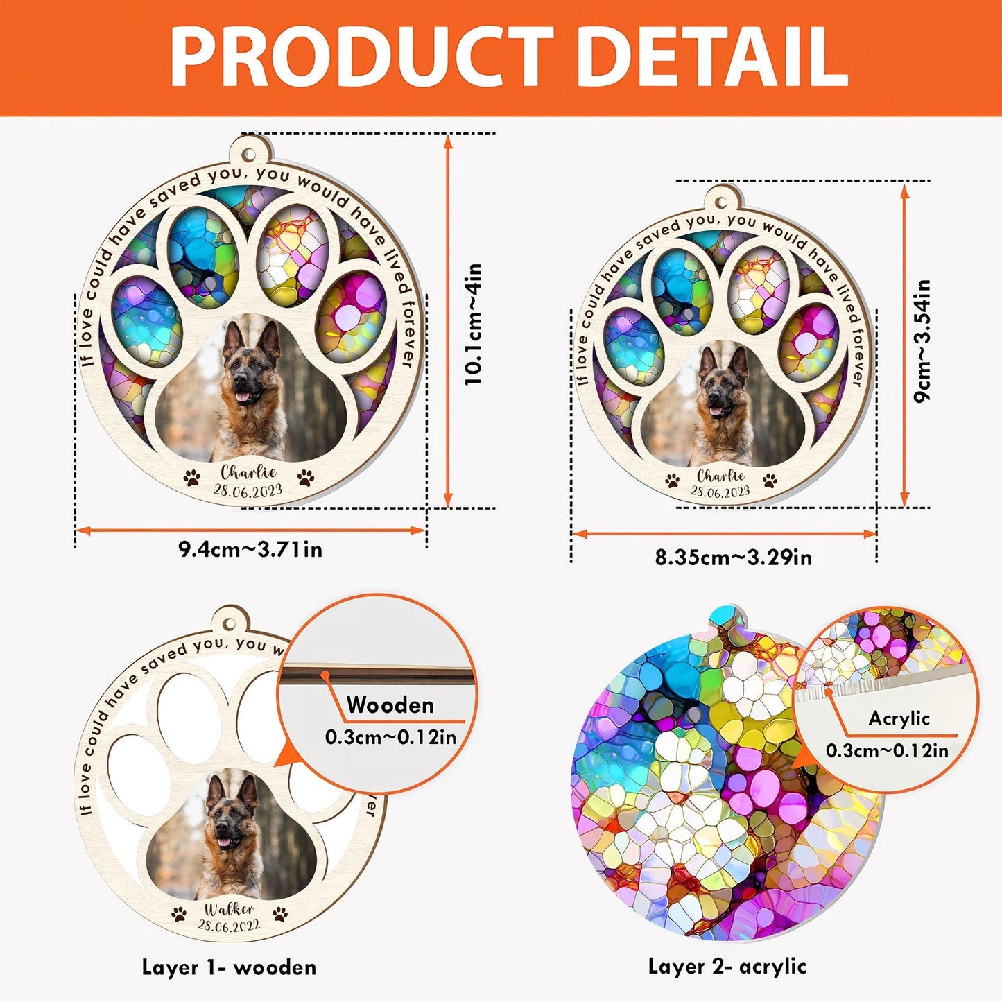 Personalized Suncatcher - You Would Have Lived Forever Ornament