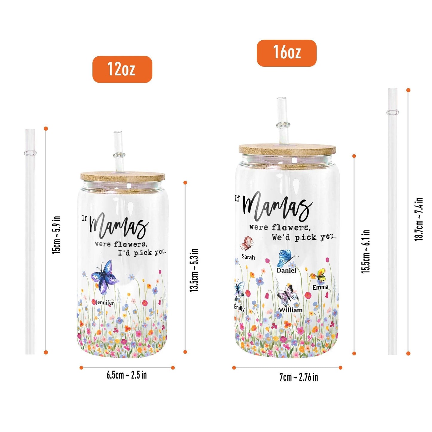 Mother And Grandmother Garden - Personalized Glass Bottle Mother