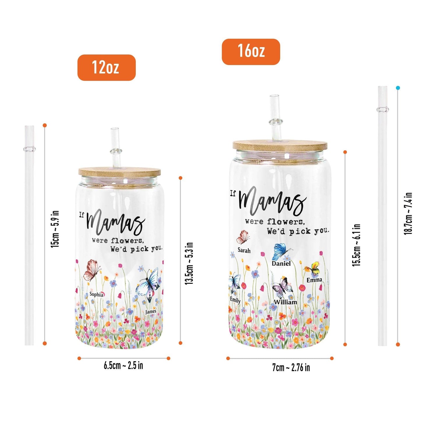 Mother And Grandmother Garden - Personalized Glass Bottle Mother