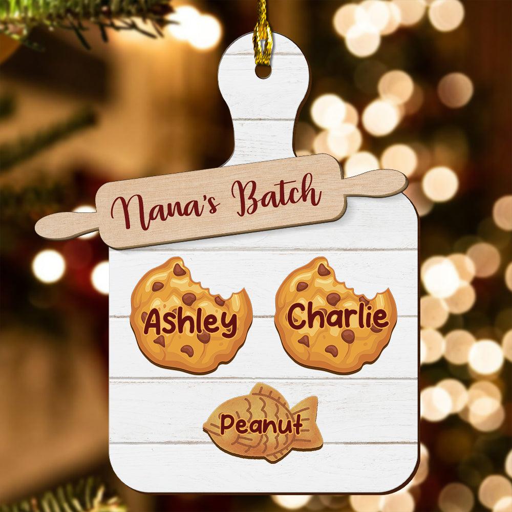Nana Batch Cookie Wood Ornament - Wood Ornament 2 Layered