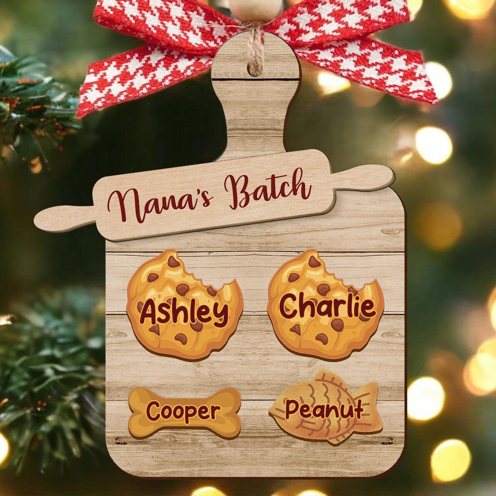 Nana Batch Cookie Wood Ornament - Wood Ornament 2 Layered