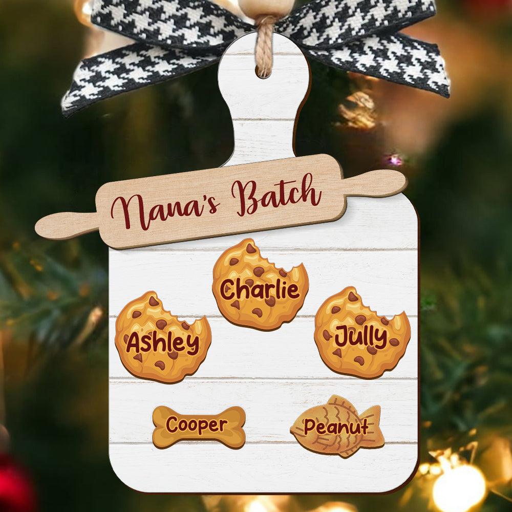 Nana Batch Cookie Wood Ornament - Wood Ornament 2 Layered