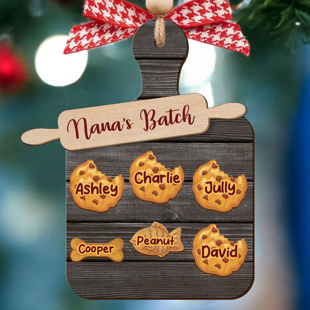 Nana Batch Cookie Wood Ornament - Wood Ornament 2 Layered