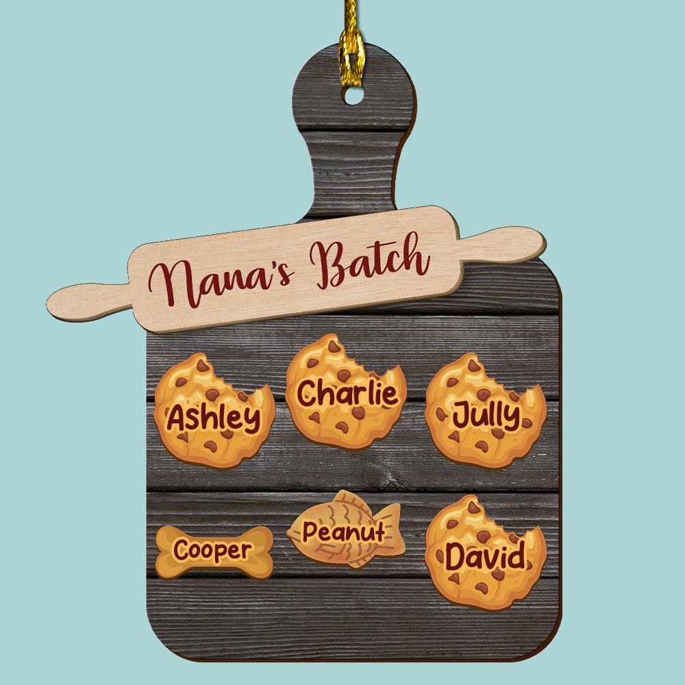 Nana Batch Cookie Wood Ornament - Wood Ornament 2 Layered